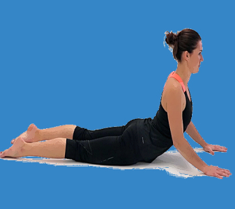 Bederní páteř – extenze vleže na břiše (LUMBAR SPINE – EXTENSION LYING ON THE BELLY)