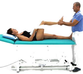 Kolenní kloub – trakce vleže na zádech (KNEE JOINT – TRACTION LYING ON THE SUPINE POSITION)