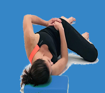 Sakroiliakální kloub – vleže na boku (SACROILIAKAL JOINT – LYING ON THEIR SIDE)
