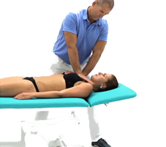 Sternoklavikulární kloub – křížový hmat (STERNOCLAVICULAR JOINT – CROSS TECHNIQUE)