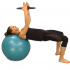 Leh s oporou zad o míč – posilování svalů pletence ramenního s Pilates kruhem